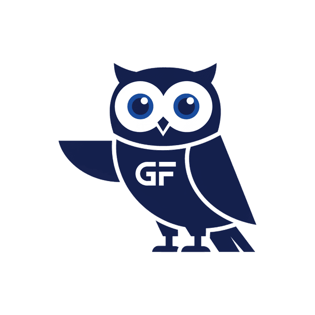 GritFlow owl mascot presenting